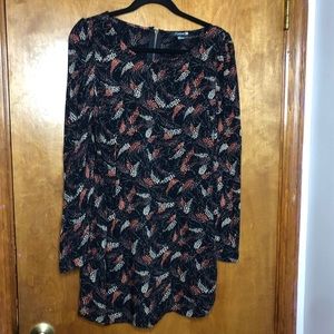 Long sleeve mini dress. Size M.